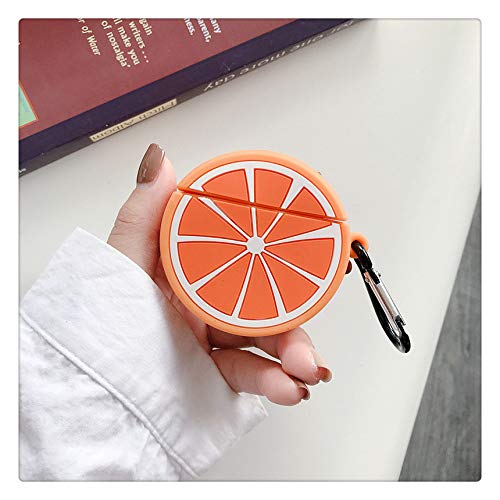 LEWOTE Silicone Case Compatible for Apple Airpods 1&2 Funny Cute Cover [Fruit and Vegetable Series](Lemon) - Image 3
