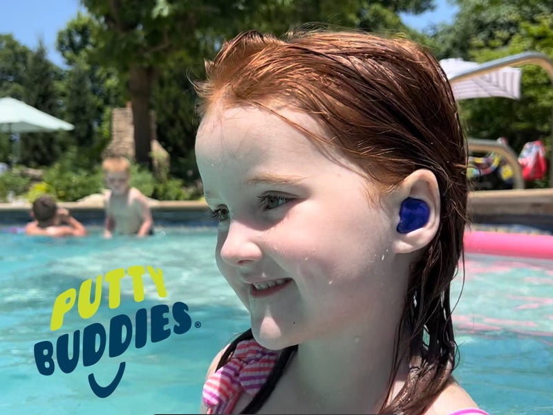 PUTTY BUDDIES Original Swimming Earplugs 3-Pair Pack (Purple/Teal/Magenta) - Image 3