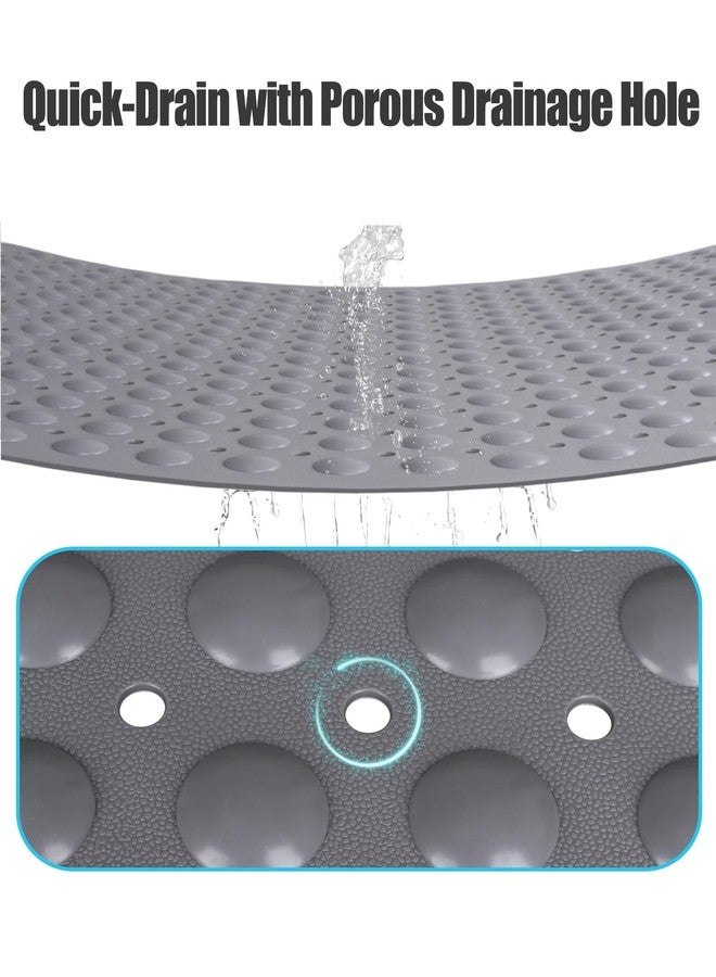 Yonala Extra Large Shower Mat, Yonala 47.2 x 31.5 Inch Non Slip Shower Mats for Inside Shower with Drain Hole and Suction Cups, Soft Trimmable TPE Anti Slip Shower Mat for Walk in Shower Stall, Heavy Mat - Image 4