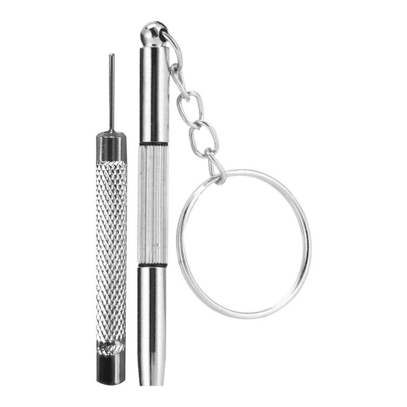 Brain Freezer 3-In-1 Eyeglass Pack Of 1 Screwdriver Hand Tools Sunglasses Watch Repair Kit With Keychain (Pack Of 1), 1Pc, Silver - Image 1