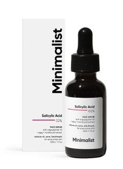 Minimalist 2% Salicylic Acid Serum For Acne Blackheads & Open Pores  Reduces Excess Oil & Bumpy Texture  BHA Based Exfoliant for Acne Prone or Oily Skin 30ml