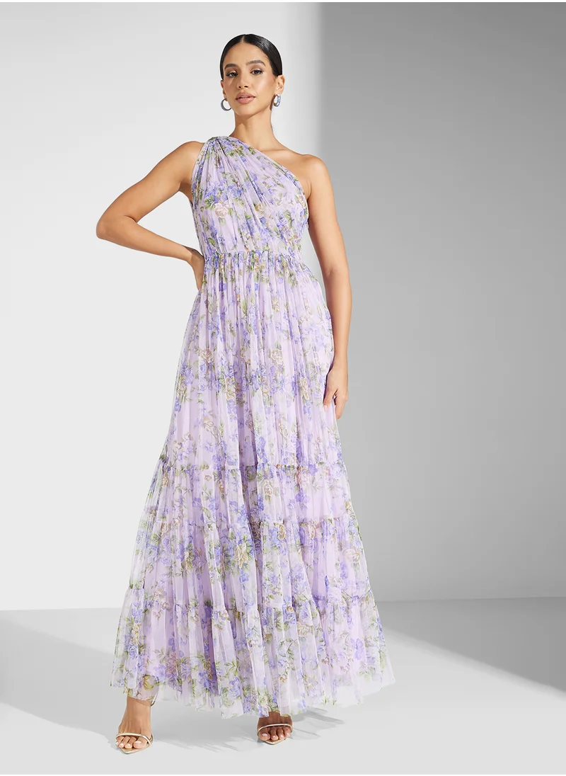 ليس اند بيدز Floral Chiffon Maxi Dress