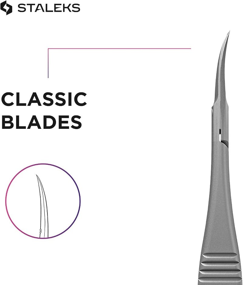 STALEKS PRO Expert 90 Type 1 Professional Cuticle Micro Scissors for Manicure - Model SE-90/1 - Image 4