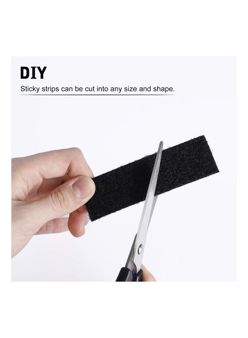 32Pcs Heavy Duty Double Sided Adhesive Hook and Loop Tape Strips Ideal for Home and Office Use - Image 4