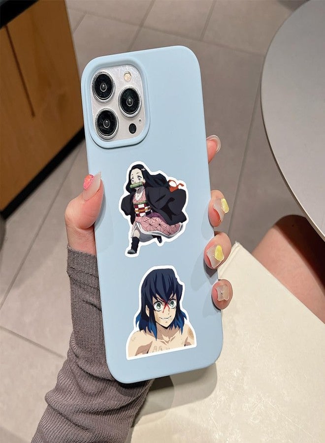 WANVAE 50pcs Demon Slayer Stickers for Laptop, Cool Anime Cartoon Waterproof Stickers for Teen Adult Water Bottle, Phone, Computer, Notebook, Cool Kids Skateboard, Bike, Luggage Graffiti Decal - Image 2