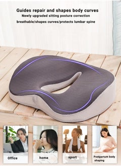 Super ZYouth Memory Foam Seat Cushion for Protecting Coccyx and Correcting Sitting Posture, Non-slip, Portable, Breathable, Suitable for Cars, Student Desks, Office Chair Cushions  - Image 3