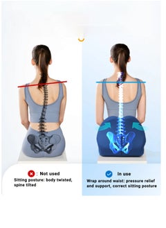 Super ZYouth Memory Foam Seat Cushion for Protecting Coccyx and Correcting Sitting Posture, Non-slip, Portable, Breathable, Suitable for Cars, Student Desks, Office Chair Cushions  - Image 4