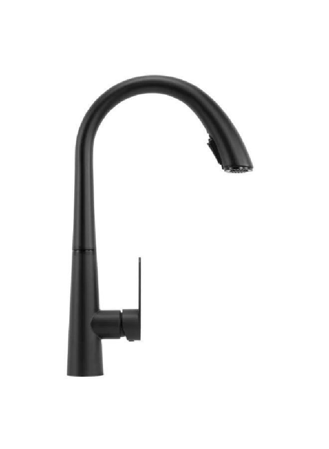 Aqua Drop Elegant and Modern Design Stainless Steel Kitchen Mixer Black 30.5 x 10.4 x 26 cm JS-K087B - Image 2