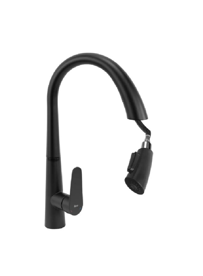 Aqua Drop Elegant and Modern Design Stainless Steel Kitchen Mixer Black 30.5 x 10.4 x 26 cm JS-K087B - Image 3