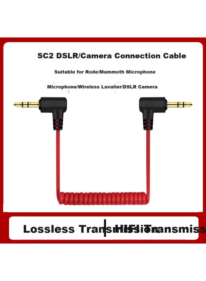 Ten Flashes Shan Lode Microphone 3.5mm Cable, Trs To Trrs Double-ended 3.5 Audio Cable, 3-section 3-pole Mammoth Microphone, Recording Wireless Lavalier Microphone, For Mobile Phones, Small Bees, Dslr Cameras - Image 1