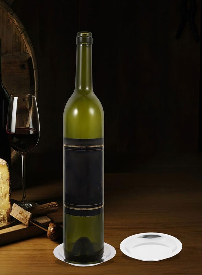 أموسفون مجموعة قواعد أكواب النبيذ من الفولاذ المقاوم للصدأ من أموسفن، 5 قطع - قاعدة بقطر 3 بوصات، مناسبة لطاولات الطعام، أكواب القهوة، أطباق الصلصة، وأطباق التقديم. - Image 3