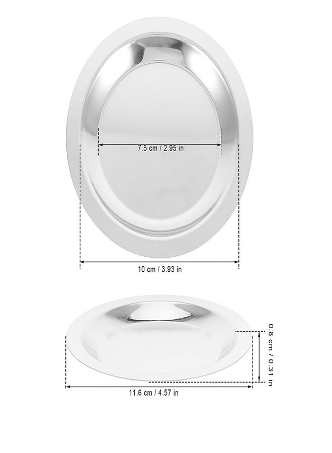أموسفون مجموعة قواعد أكواب النبيذ من الفولاذ المقاوم للصدأ من أموسفن، 5 قطع - قاعدة بقطر 3 بوصات، مناسبة لطاولات الطعام، أكواب القهوة، أطباق الصلصة، وأطباق التقديم. - Image 2