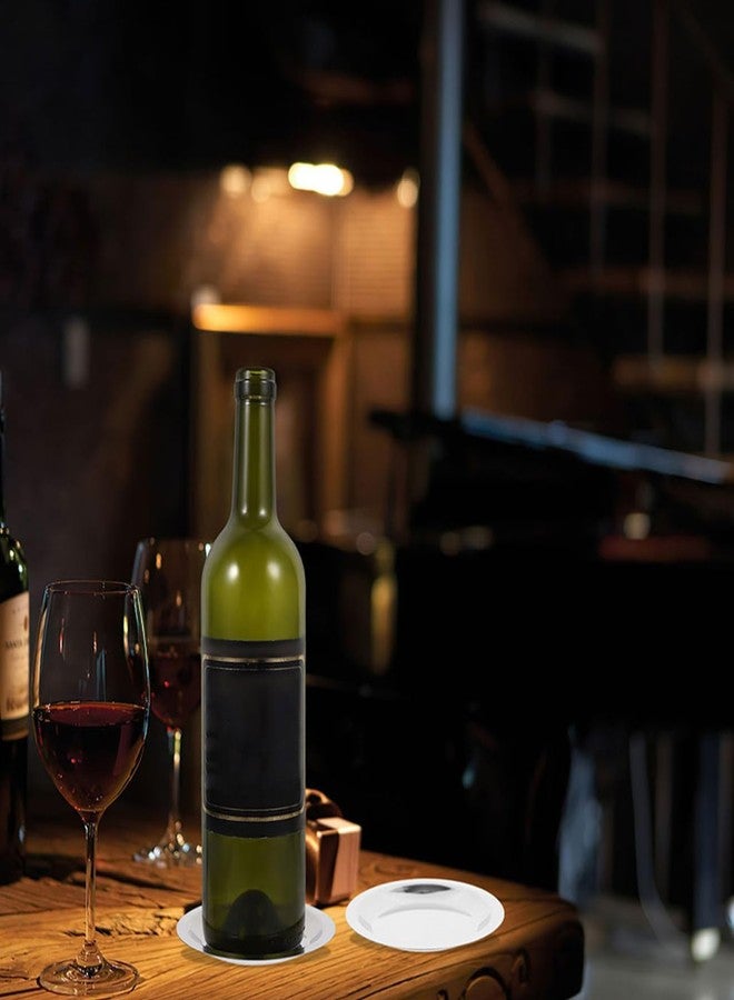 أموسفون مجموعة قواعد أكواب النبيذ من الفولاذ المقاوم للصدأ من أموسفن، 5 قطع - قاعدة بقطر 3 بوصات، مناسبة لطاولات الطعام، أكواب القهوة، أطباق الصلصة، وأطباق التقديم. - Image 4