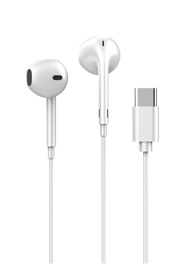 iOsuite - Type-C Ear Buds, White - S2C - Image 1