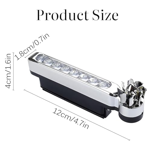 SHREE HANS CREATION Universal Car LED Wind Energy Powered Car Exterior Daytime Light Lamp Running Light,Fog Light Headlights Decorative For All Models (Set of -2) - Image 4