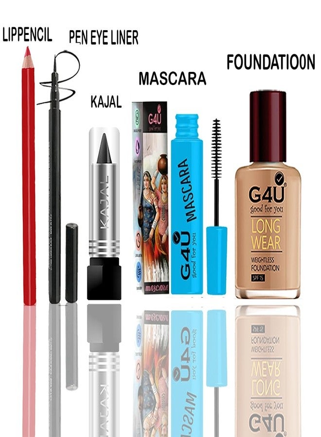 G4U Premium Makeup Kit for Women | Complete Beauty Set with Eyeshadow, Lipsticks | Ideal for Bridal & Party Makeup (PINK) - Image 3