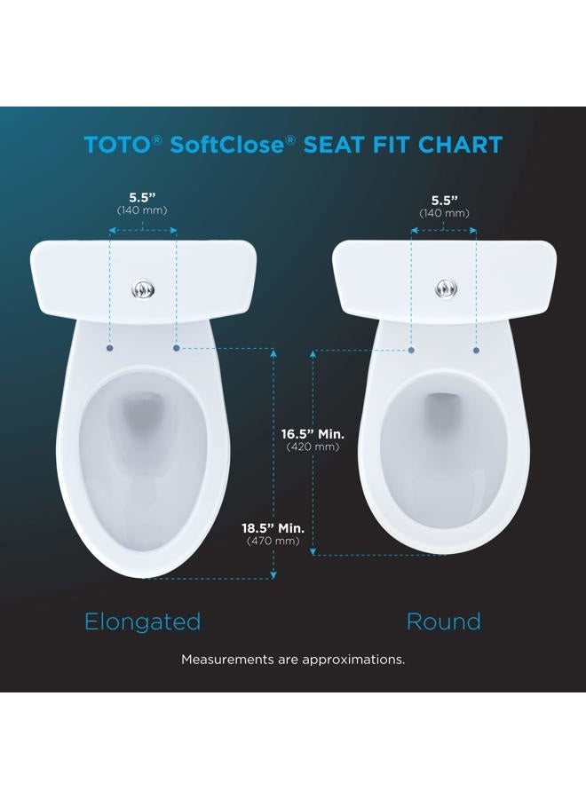 Toto SS124-12 سوفت كلوز، بدون طرق، مقعد مرحاض ممدود والغطاء، ممدود، سيدونا بيج - Image 3