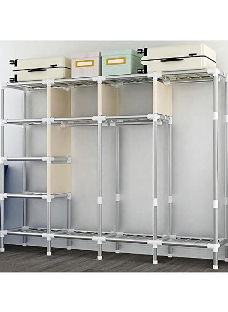 Hihonor Wardrobe, Portable Closet, Clothes Storage Organizer, Quick and Easy to Assemble, Extra Sturdy, Clothing Storage Closet Shelves for Bedroom, Cloakroom, Apartment  - Image 3