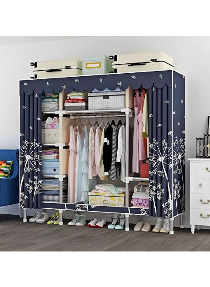Hihonor Wardrobe, Portable Closet, Clothes Storage Organizer, Quick and Easy to Assemble, Extra Sturdy, Clothing Storage Closet Shelves for Bedroom, Cloakroom, Apartment  - Image 1