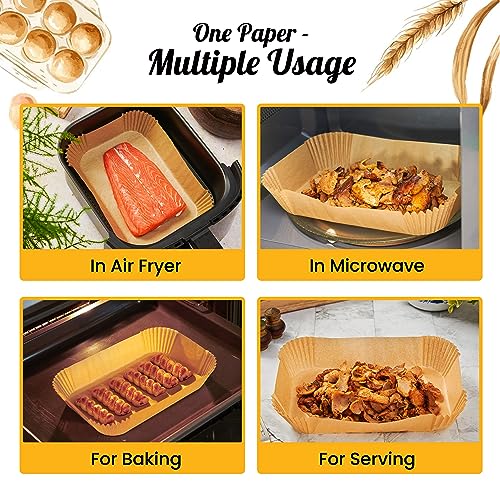 Baker's Signature Air Fryer Liners for Ninja Foodi Dual – 125Pcs Disposable Parchment Paper for Ninja DZ201 DZ401, Instant Pot Vortex Plus, PowerXL Vortex – Non-Stick and Oil Proof for Easy Cleanup by Baker's Signature - Image 3