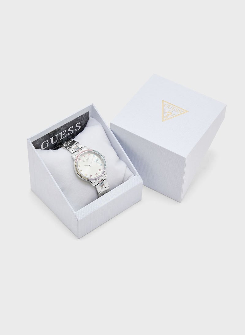 جس ساعة يد ثري أوف هارتس بعقارب وسوار من الفولاذ - Image 5