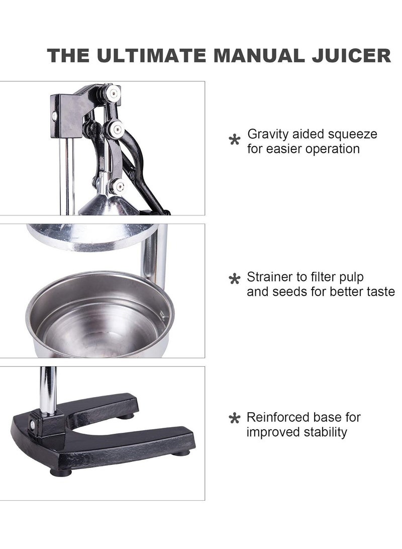 Imported Manual Citrus Press and Orange Squeezer, Premium Quality Heavy Duty Manual Orange Juicer and Lime Squeezer Press Stand - Image 3