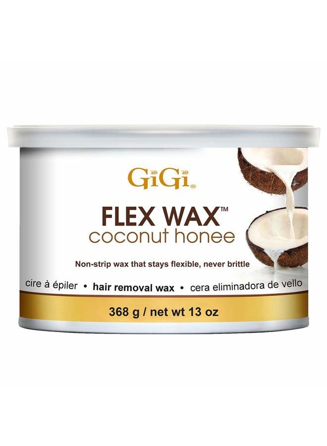 GiGi Coconut Honee Flex Wax, Hard Wax for Face and Body, Non-Strip, Sensitive to Normal Skin,13 oz. 1-pack - Image 1