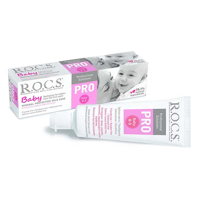 Rocs Baby Mineral Protection Mild Care, Gentle, Cavity-Preventing Toothpaste for 0–3 Years - 35ml
