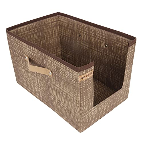 Shrey Creation Non Woven Shirt Stacker / Cloth Storage Foldable Wardrobe/closet Organizer With Handle For T-shirts , Shirts & Clothes (Set of 3)Maroon,R Green ,Print - Image 2