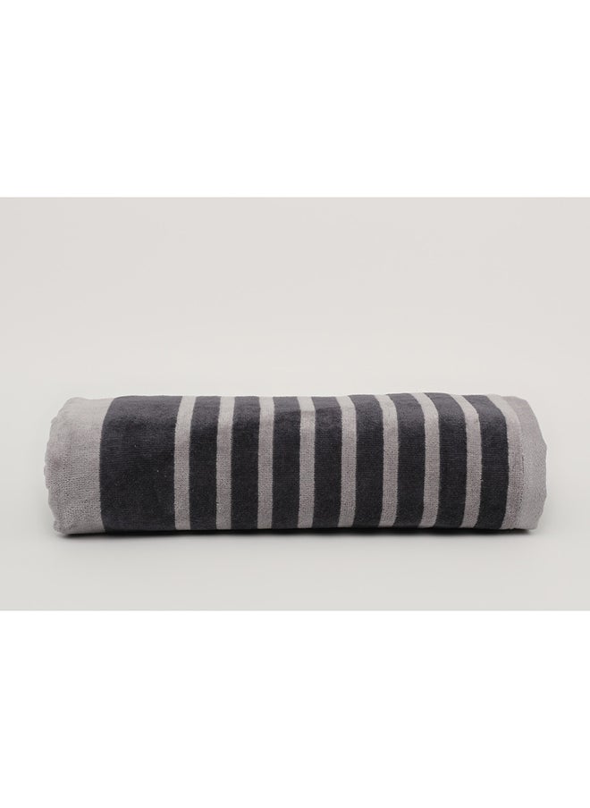 White Rose Towel MELLOW S - 500 GSM - 100% Cotton Velour - Bath Sheet 80x160 cm -MultiColour - Modern Stripe Design - Luxury Touch - Extra Absorbent  - Image 2