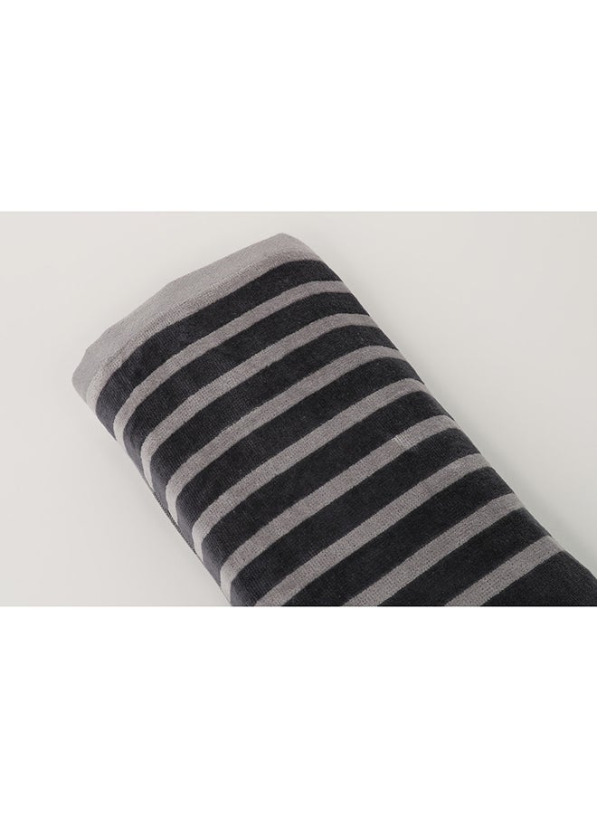 White Rose Towel MELLOW S - 500 GSM - 100% Cotton Velour - Bath Sheet 80x160 cm -MultiColour - Modern Stripe Design - Luxury Touch - Extra Absorbent  - Image 4