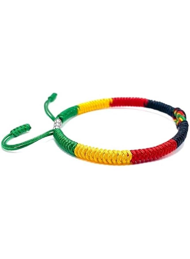 Arabest Infinity Country Pride, Country Flag Code Bracelet, Protection and Lucky Sufer String Bracelet, Tibetan Wrist Wrap Bracelet, Boho Style Rope Bracelet for Women, Men, String Thread Bracelets - Image 4