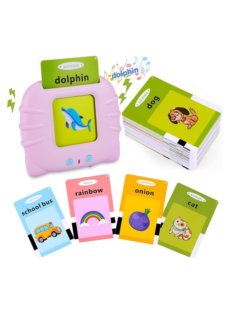 Learning Flash Cards for Toddlers，Arabic Toddlers Reading Machine with 112 Cards - Learning Animals Colors Shapes Audible  - Image 1