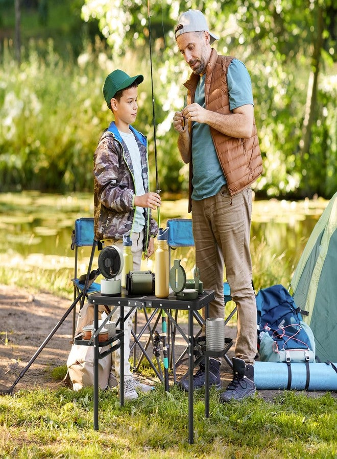 Titanker Folding Camping Table Small 2ft, Small Camp Table Portable with 50% Extra Space, Folding Picnic Set, Portable Beach Table, Car Camping Essentials, Aluminum Light & Solid - Image 4