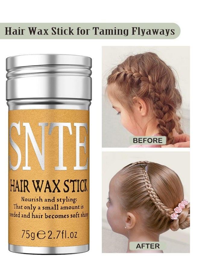 Samnyte Hair Wax Stick, Topsy Tail Hair Tool, 1000Pcs Clear and Colourful Hair Elastics - Hair Accessories for Girl Taming Flyaways Sleek Ponytail Ballet Bun - Image 2