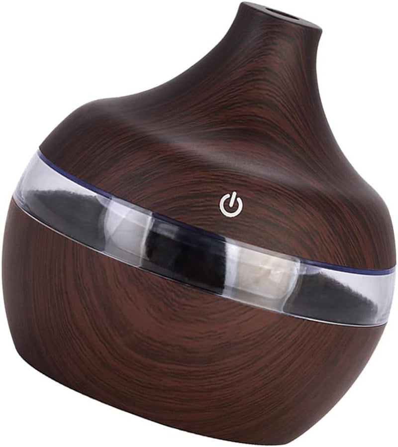 كلاراكو موزع زيوت عطرية صغير بتصميم خشبي، سعة 300 مل، هادئ، بني داكن، 115×110×110 مم - Image 1