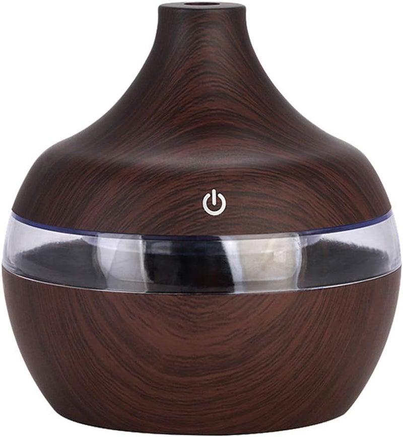 كلاراكو موزع زيوت عطرية صغير بتصميم خشبي، سعة 300 مل، هادئ، بني داكن، 115×110×110 مم - Image 2