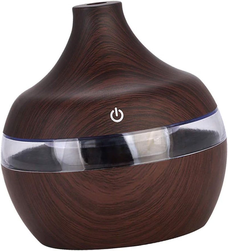 كلاراكو موزع زيوت عطرية صغير بتصميم خشبي، سعة 300 مل، هادئ، بني داكن، 115×110×110 مم - Image 3