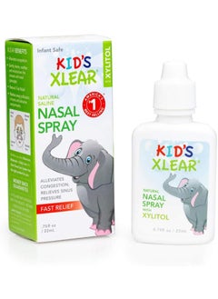 Xlear Xlear Kids' Nasal Spray, Natural Saline Nasal Spray for Kids with Xylitol, Daily Nasal Decongestant, Nose Moisturizer, 0.75 fl oz (Pack of 1) 