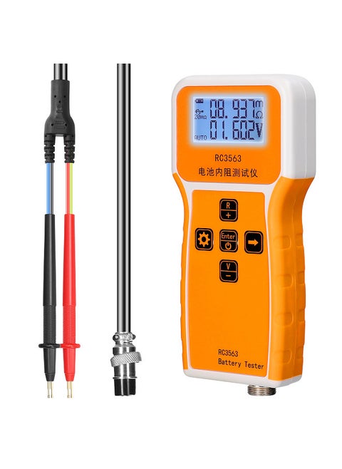 RC3563 200Ω 100V Handheld Portable Battery Internal Resistance Voltage Tester 3-digit Display Battery Tester High-precise True Four-wire AC Lithium Lead-acid Lithium Battery Detector