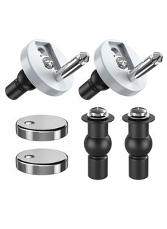 Oasisgalore 4-Pack Quick-Release Toilet Seat Fixings Hinges, Universal Fit for Blind Hole Toilet Seats  - Image 1