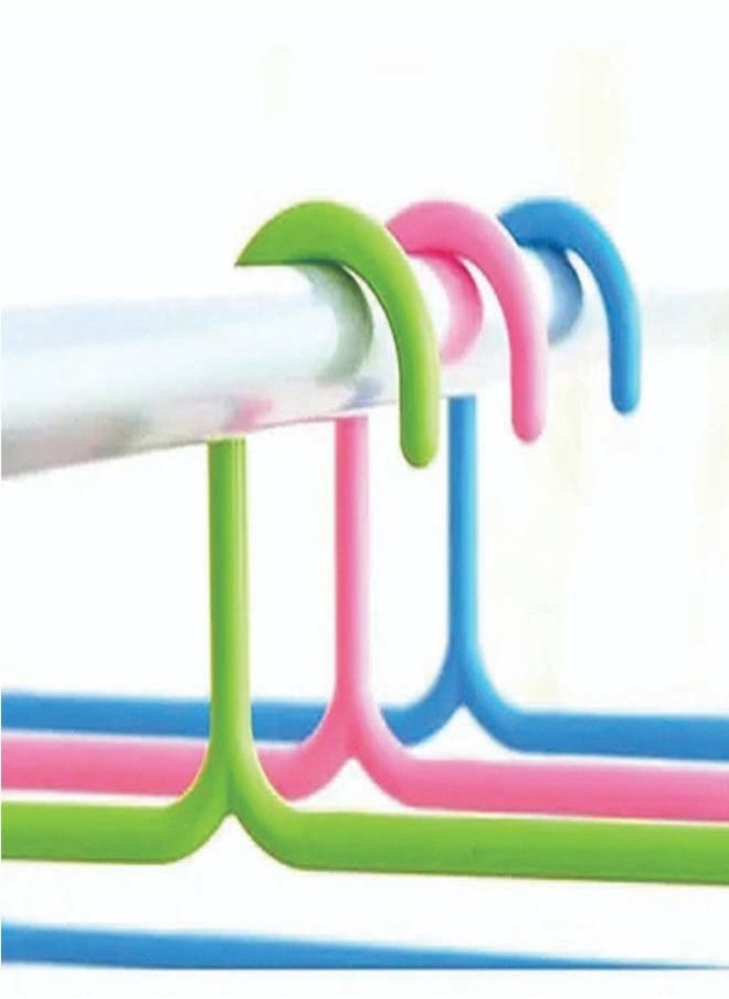 ZCM-HAPPY 10 - Piece Multipurpose 5 Layers Trouser Hanger Pants Rack  - Image 5