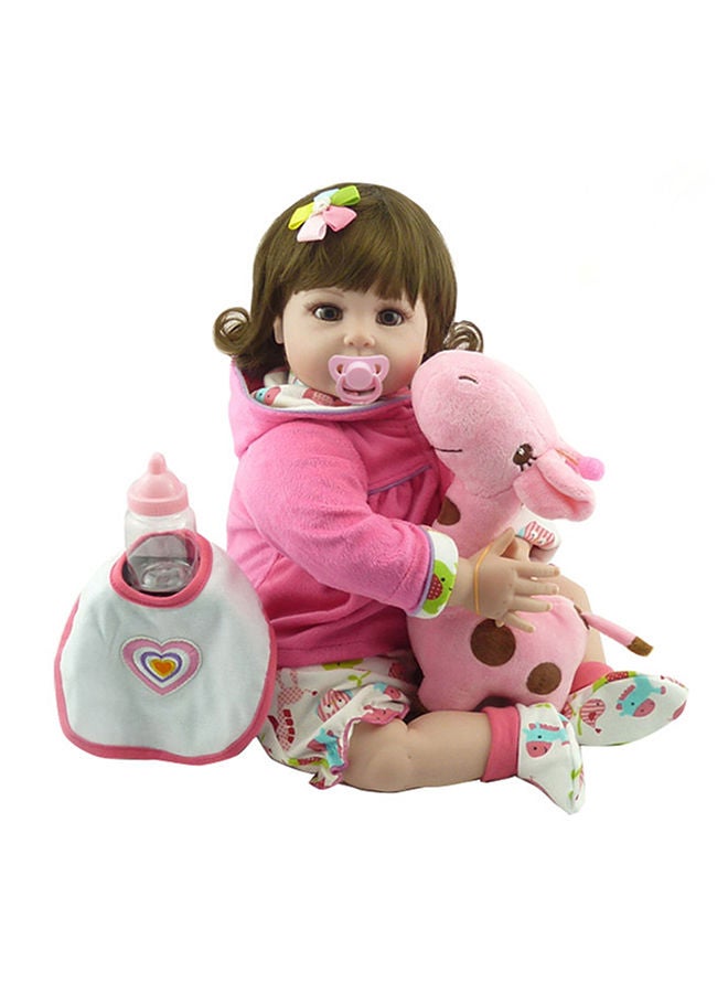 NIBEMINENT 6-Piece Lifelike Simulation Reborn Baby Doll Set 47x14x23cm - Image 1