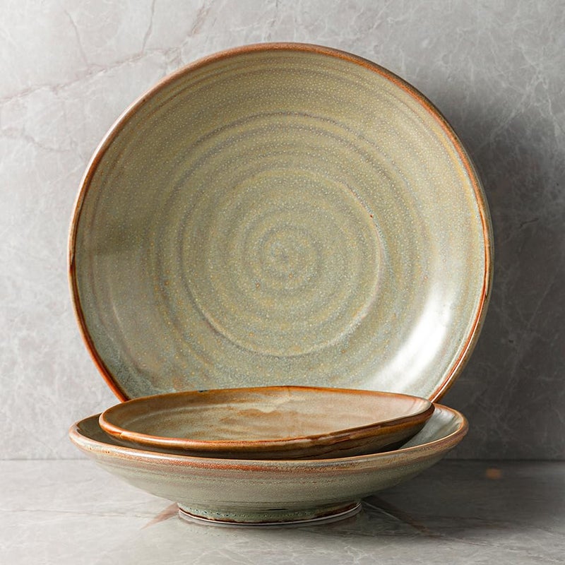 shopurb Mexican Porcelain Plate for Serving, Dining Table, Home, Restaurant, Gifting | Durable Quarter Plate | Appetizer - 10 inch - Image 2
