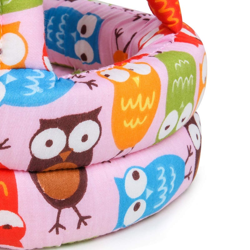 FLYPARTY Adjustable Infant Baby Toddler Protective Hat Helmet Safety Cap (Red Owl) - Image 4