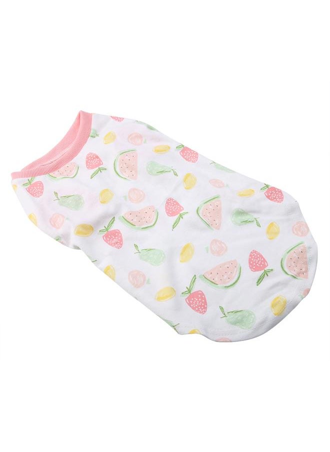 Thoraya Cute Cartoon Pattern Pet Cat Costume T-shirt Cats Outfit Clothes for Small Cat M Pink  - Image 4