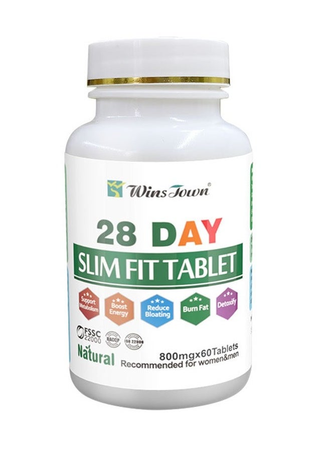 28 Day Slim Fit Tablet Fat Burner Energy Pill 800mg*60 Tablets - pzsku/ZE718FAA9AF32FFDE8D5FZ/45/_/1717570922/63cae783-fb36-493d-a40e-f10918066851