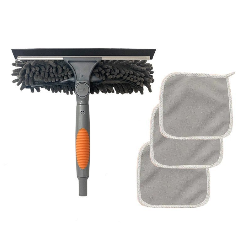 Selling Two-In-One Window Cleaning Scraper Wipe Glass Artifact Cleaning Special Double-Sided High-Rise Glass Wipe - Image 1