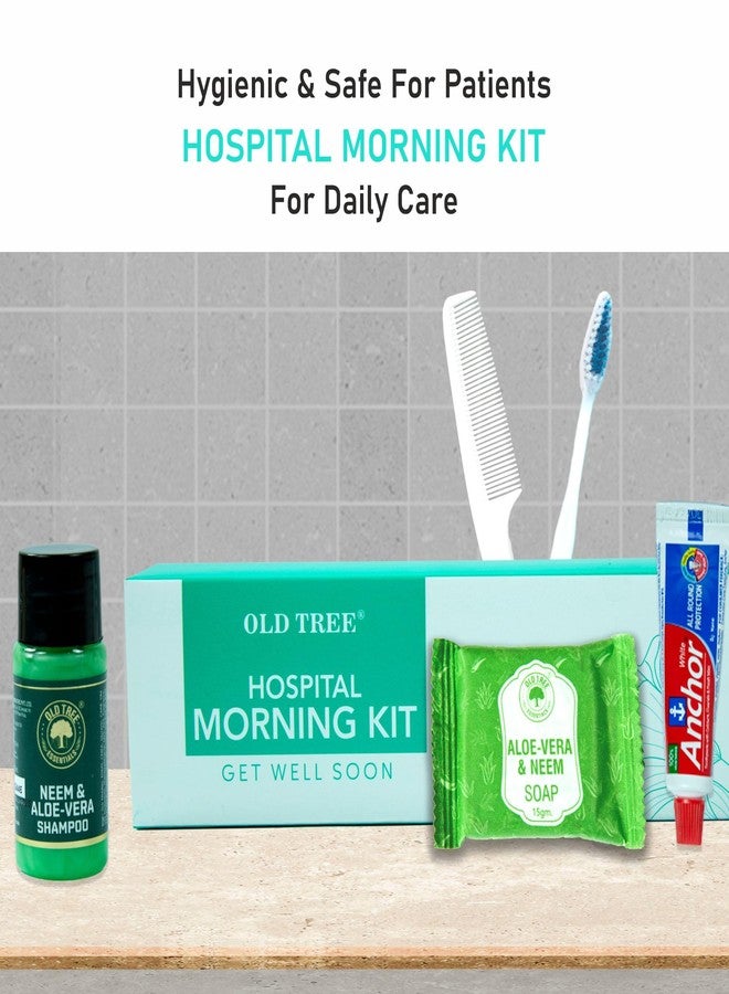 أولد تري مجموعة أدوات المستشفى من أولد تري مع 5 مستلزمات أساسية (عبوة من 50 قطعة) | شامبو الصبار والنيم 15 مل، مشط، معجون أسنان، فرشاة أسنان، وصابون الصبار والنيم 15 غ | مجموعة أدوات نظافة شخصية بالجملة للمستشفيات والفنادق والسفر - Image 4