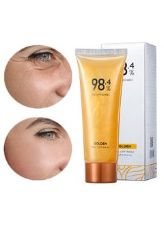 Gold Foil Peel-Off Mask, Peel-Off Anti-Wrinkle Face Mask, 98.4% Beilingmei Gold Face Mask, 24k Gold Face Mask, Gold Foil Tear-Off Mask for Skin Moisturizing and Deeply Cleans
